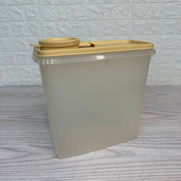 Vtg Tupperware Store N Pour Cereal Keeper Flip Top Medium 469-A w/ Lid 471-10 - Picture 1 of 9